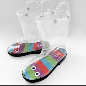 Clear rainboots